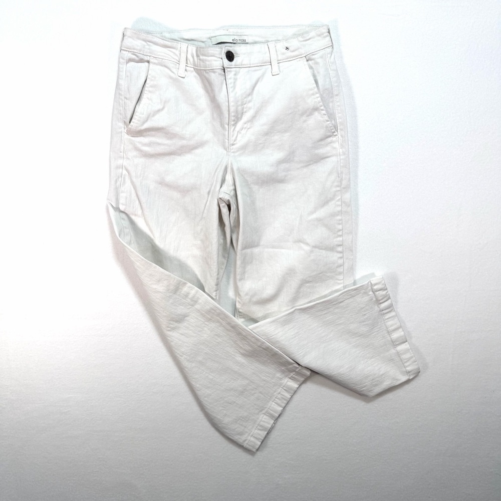 NWOT New Ella Moss Women's White Blue Jeans Bootcut Flare Size 6 Boot Cut Pants